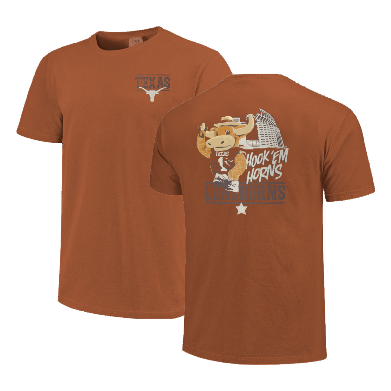 Texas Longhorns Stadium Mascot Burnt Orange Tshirt