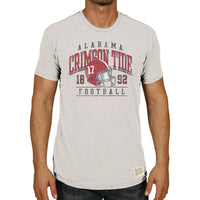 Thumbnail for Alabama Crimson Tide Helmet Light Grey Vintage Tshirt