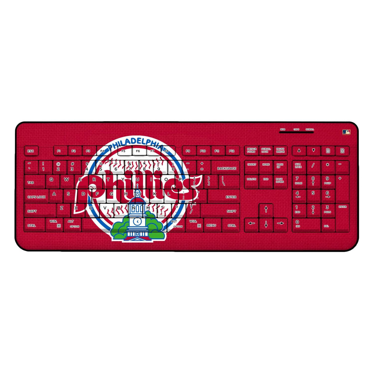 Philadelphia Phillies 1984-1991 - Cooperstown Collection Solid Wireless USB Keyboard-0