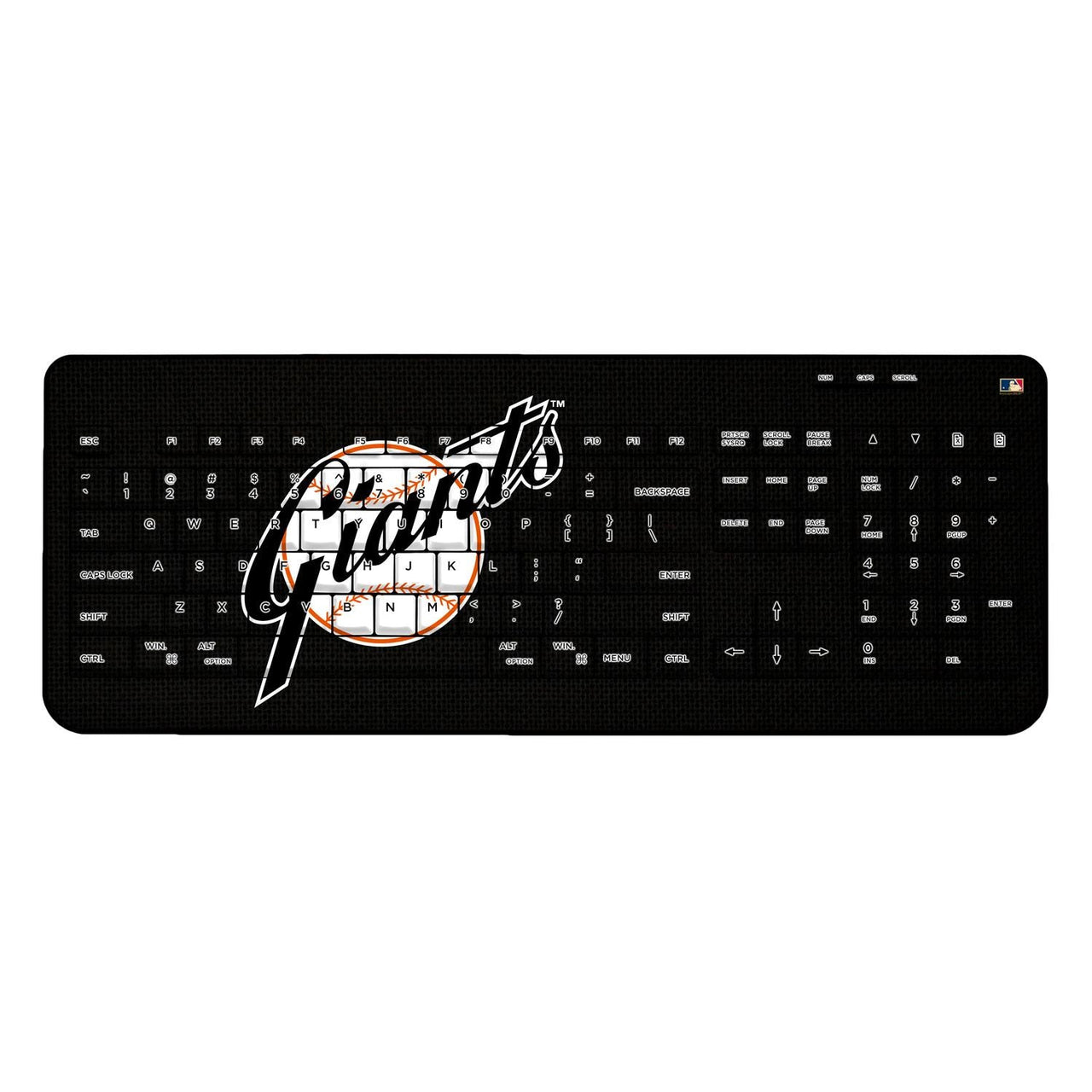 San Francisco Giants 1958-1967 - Cooperstown Collection Solid Wireless USB Keyboard-0