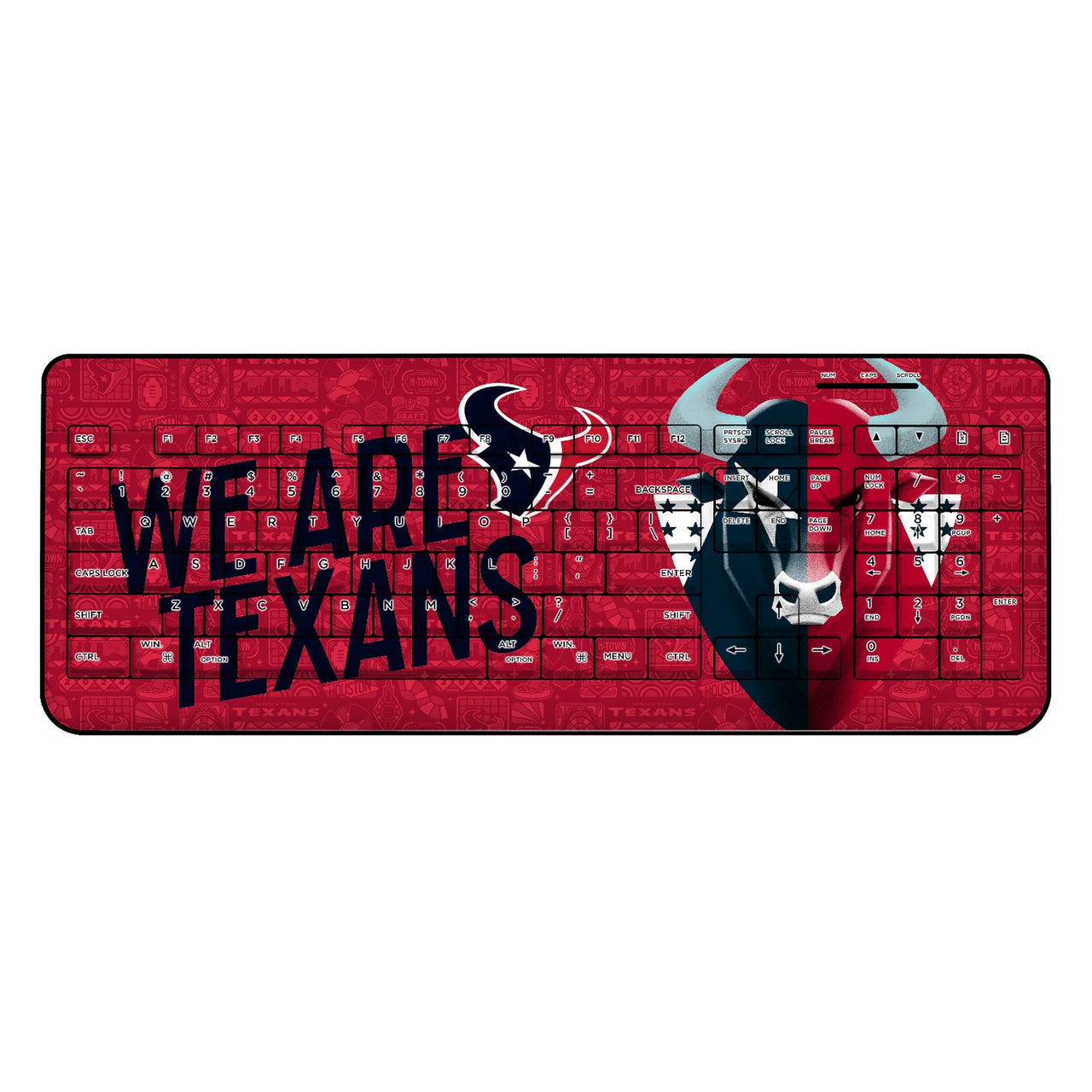 Houston Texans 2024 Illustrated Limited Edition Wireless USB Keyboard-0