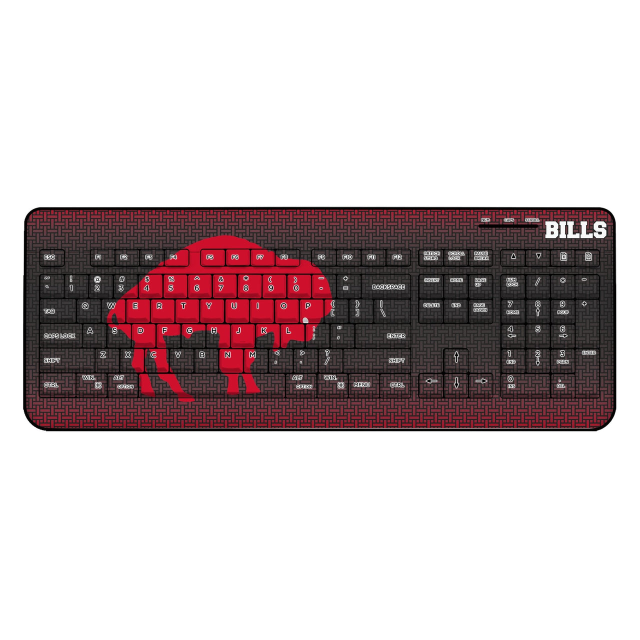 Buffalo Bills Historic Collection Linen Wireless USB Keyboard-0