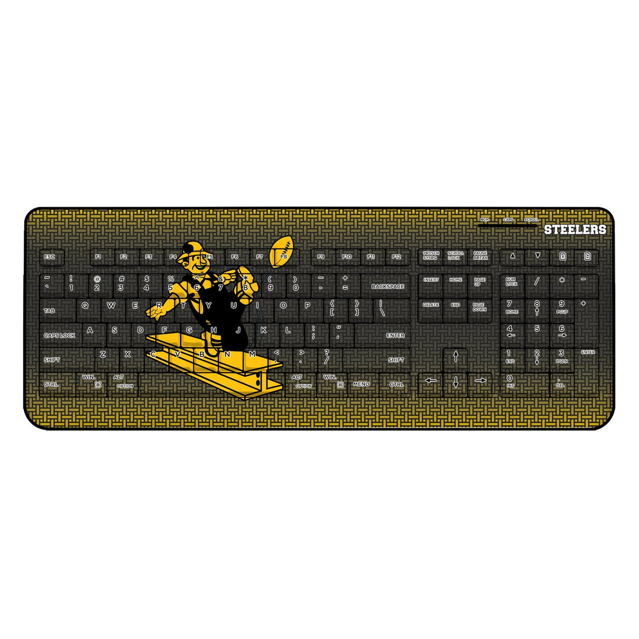 Pittsburgh Steelers 1961 Historic Collection Linen Wireless USB Keyboard-0