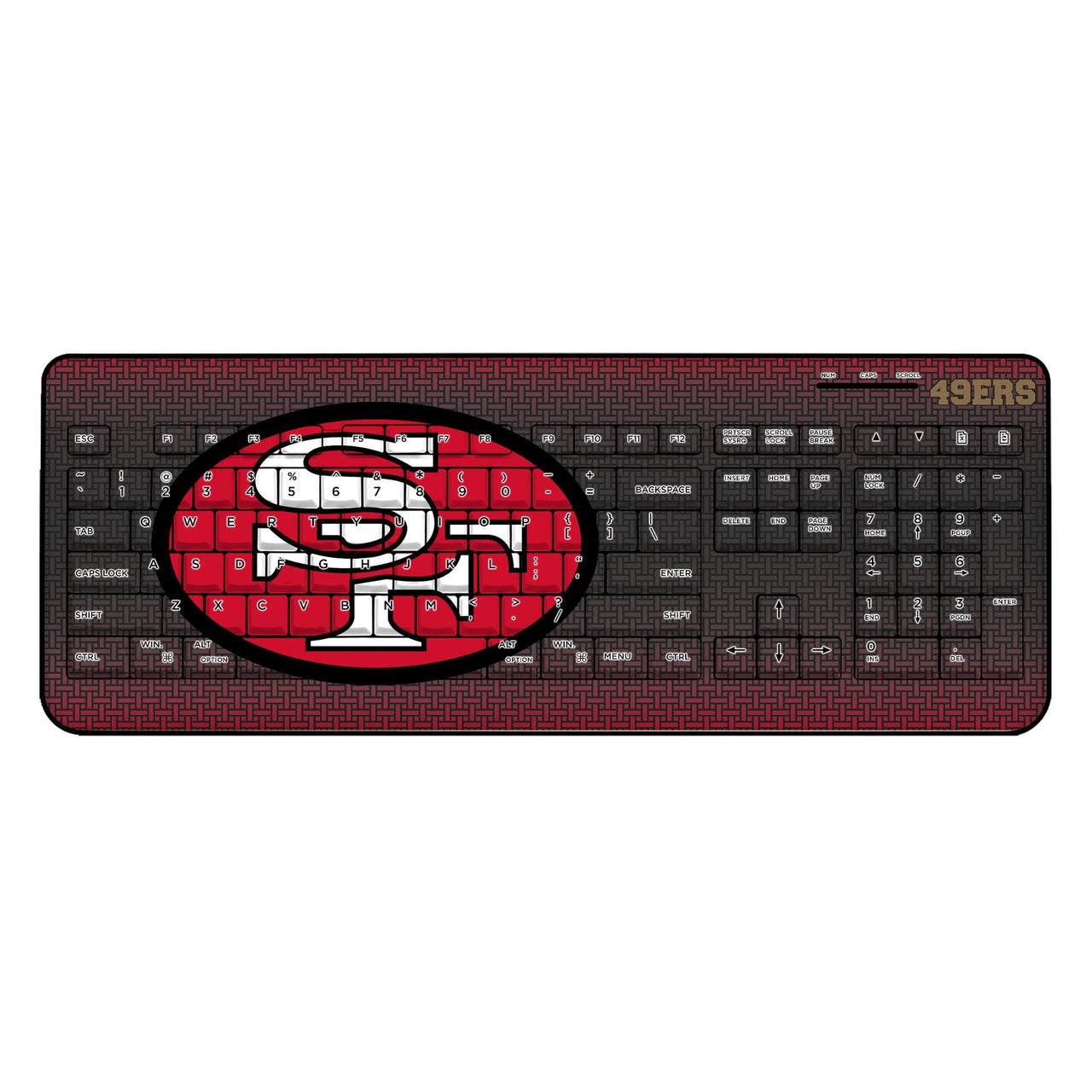 San Francisco 49ers Historic Collection Linen Wireless USB Keyboard-0