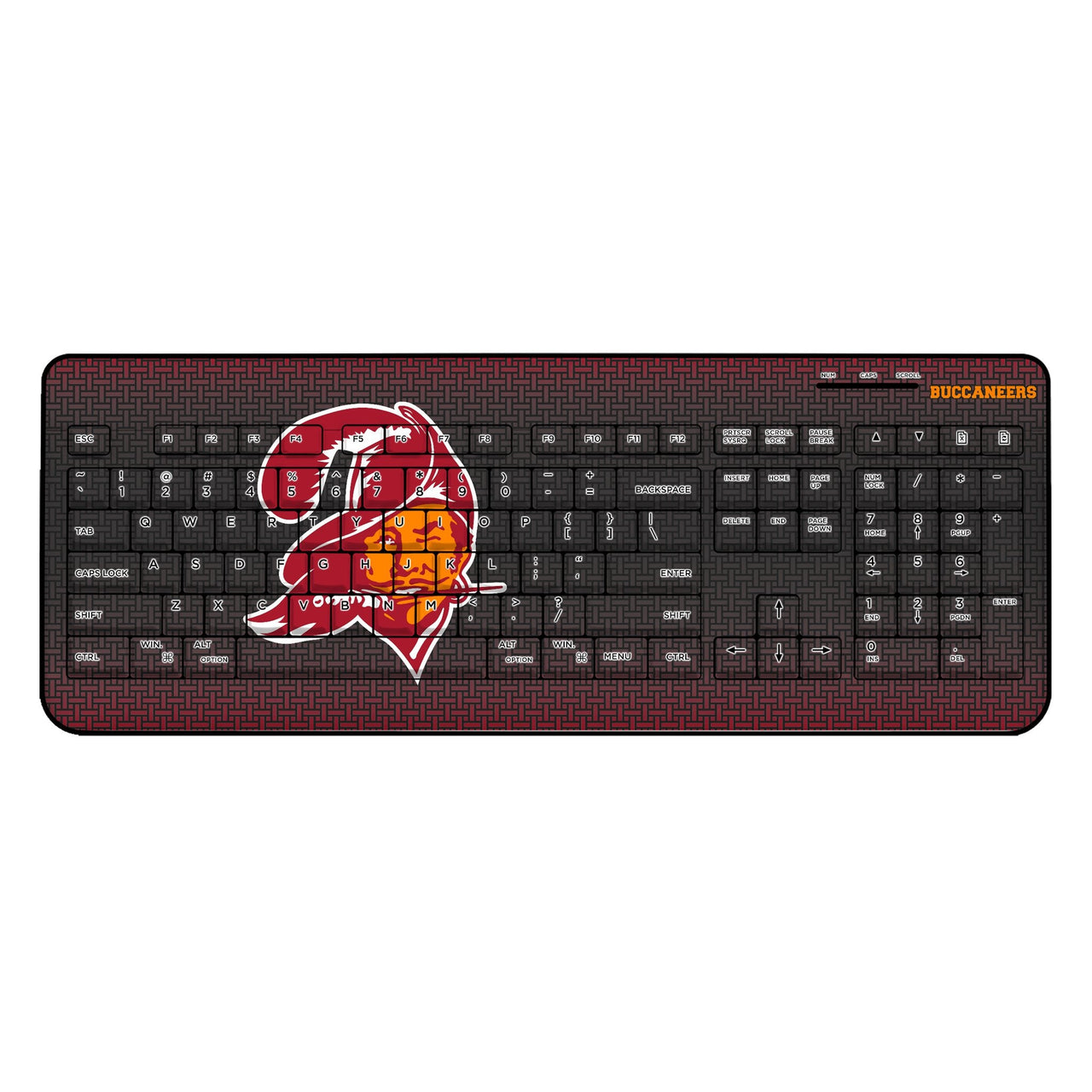 Tampa Bay Buccaneers Historic Collection Linen Wireless USB Keyboard-0