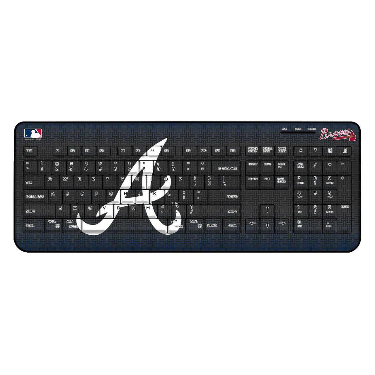 Atlanta Braves Linen Wireless USB Keyboard-0