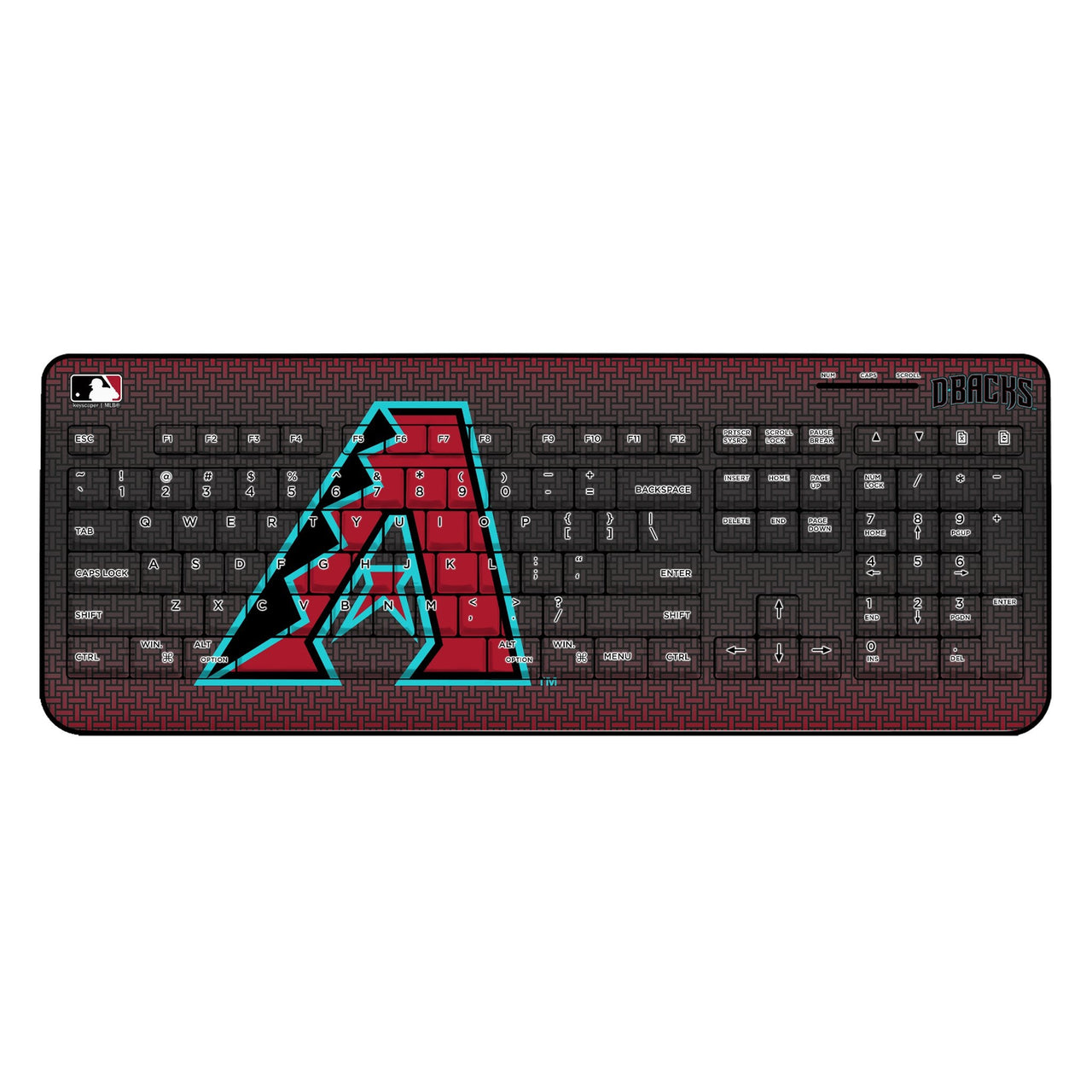 Arizona Diamondbacks Linen Wireless USB Keyboard-0