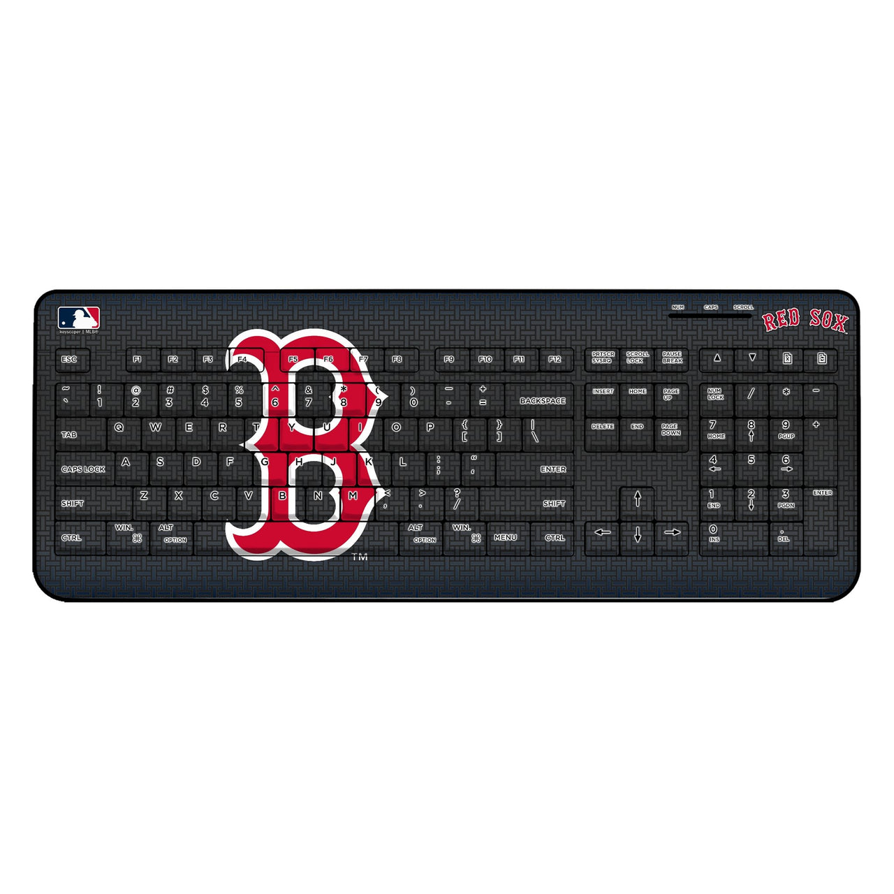 Boston Red Sox Linen Wireless USB Keyboard-0