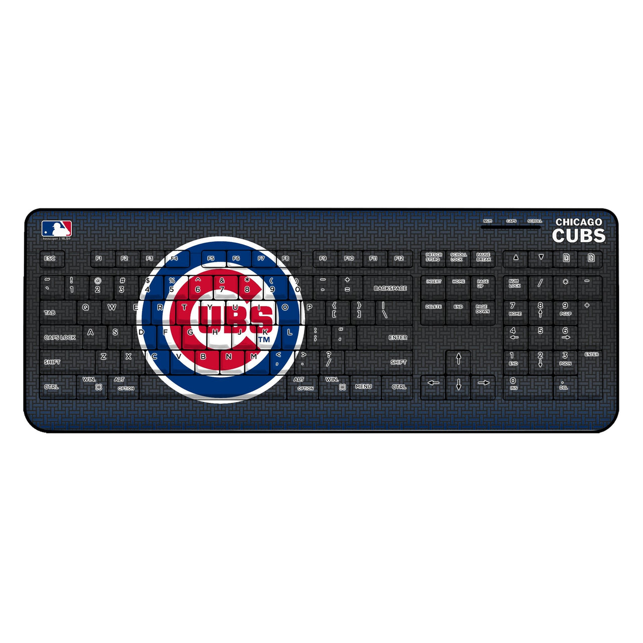 Chicago Cubs Linen Wireless USB Keyboard-0