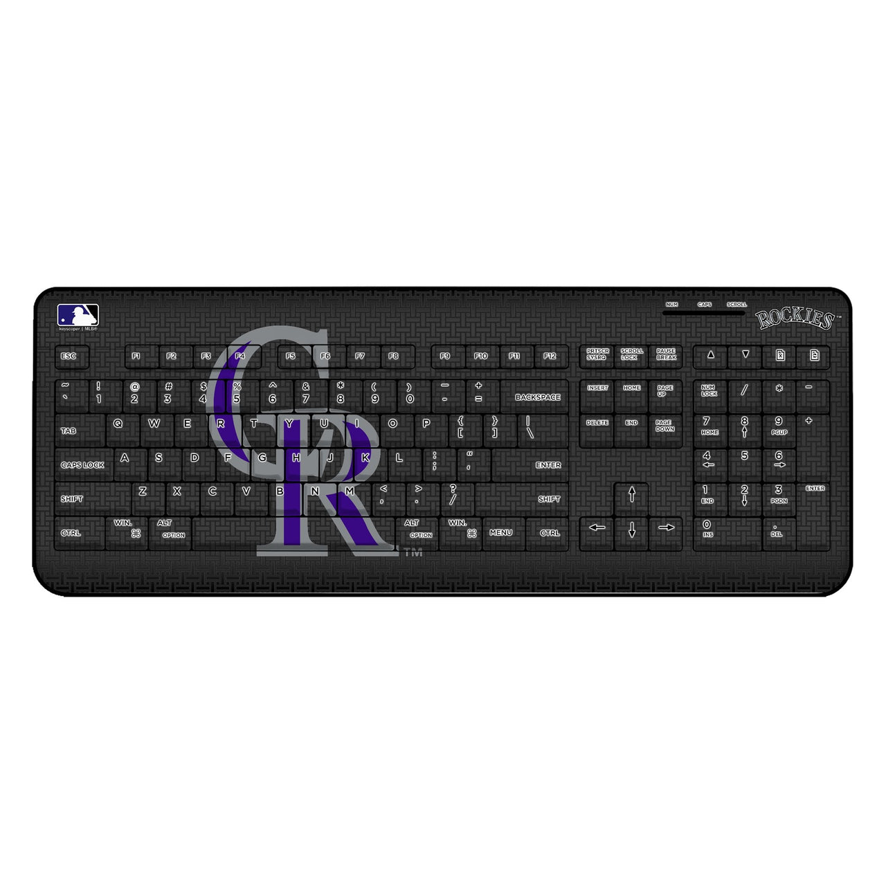 Colorado Rockies Linen Wireless USB Keyboard-0