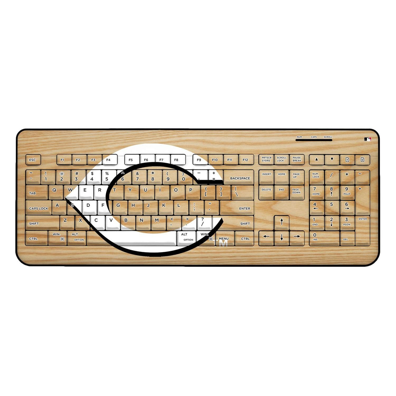 Cincinnati Reds Baseball Bat Wireless USB Keyboard-0