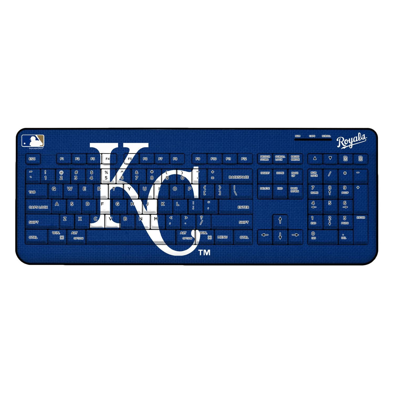 Kansas City Royals Solid Wireless USB Keyboard-0