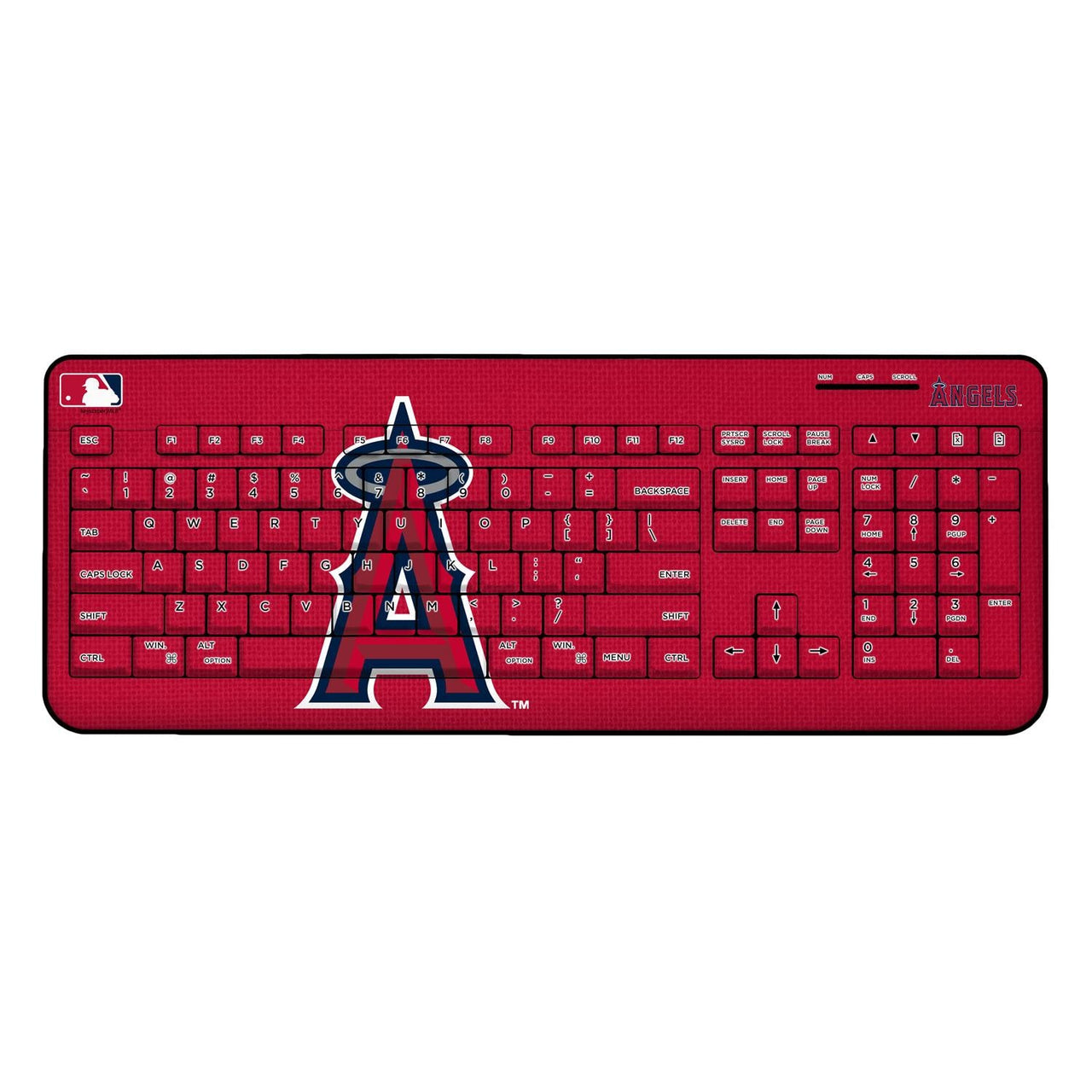 Los Angeles Angels Solid Wireless USB Keyboard-0