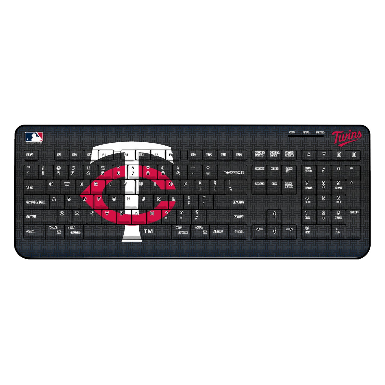 Minnesota Twins Linen Wireless USB Keyboard-0