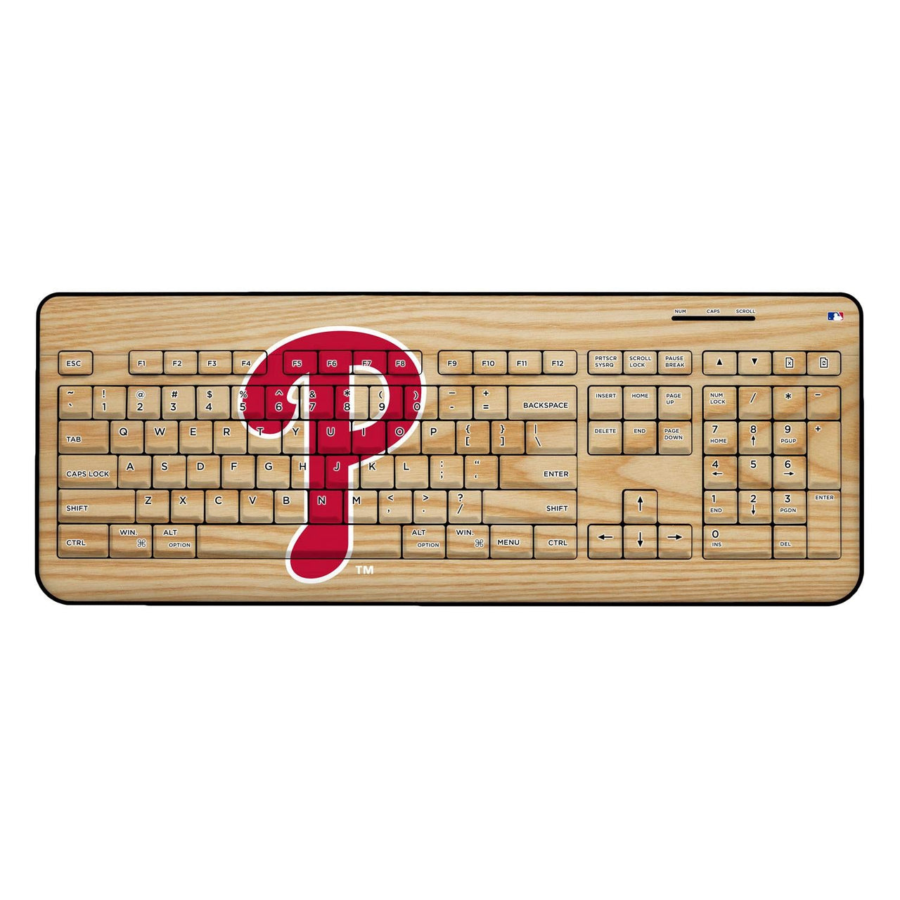 Philadelphia Phillies Baseball Bat Wireless USB Keyboard-0