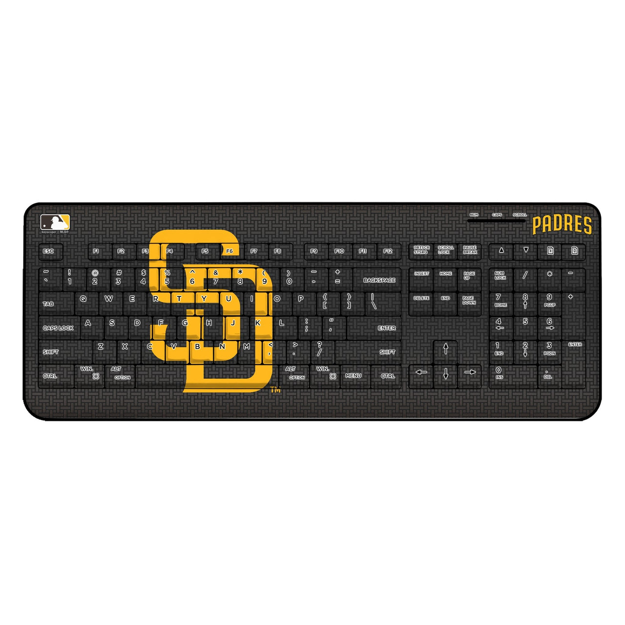 San Diego Padres Linen Wireless USB Keyboard-0