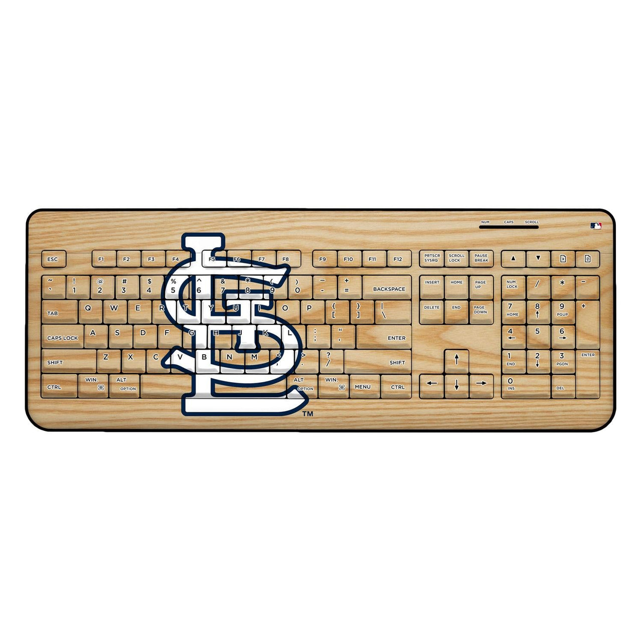 St Louis Cardinals Baseball Bat Wireless USB Keyboard-0