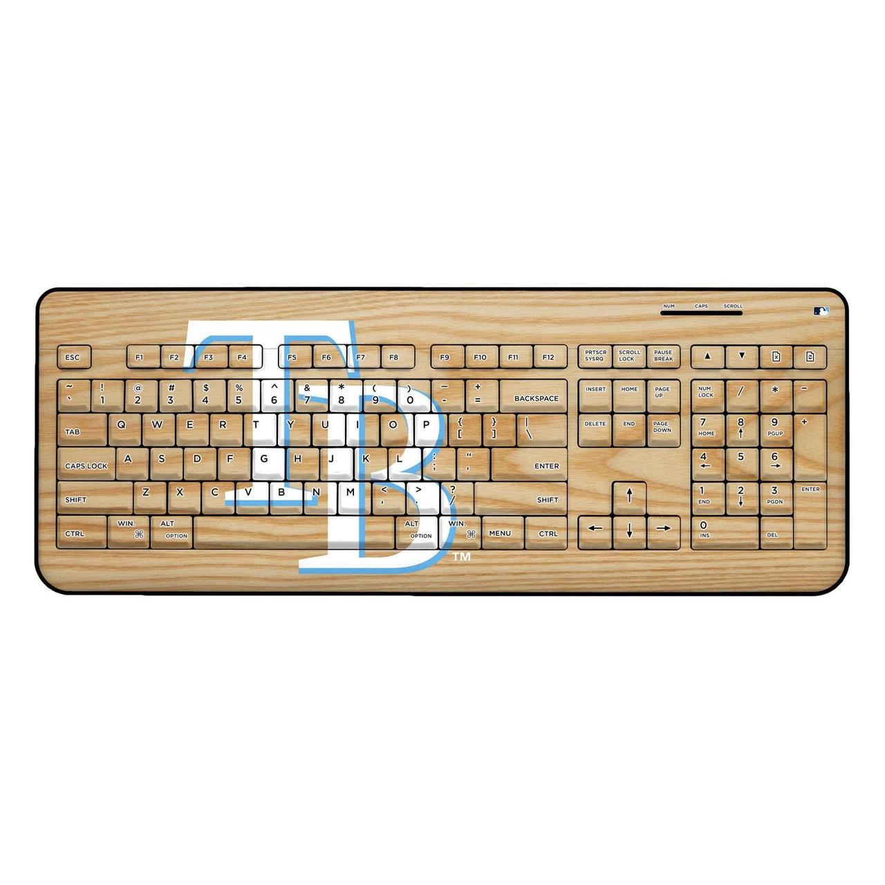 Tampa Bay Rays Baseball Bat Wireless USB Keyboard-0