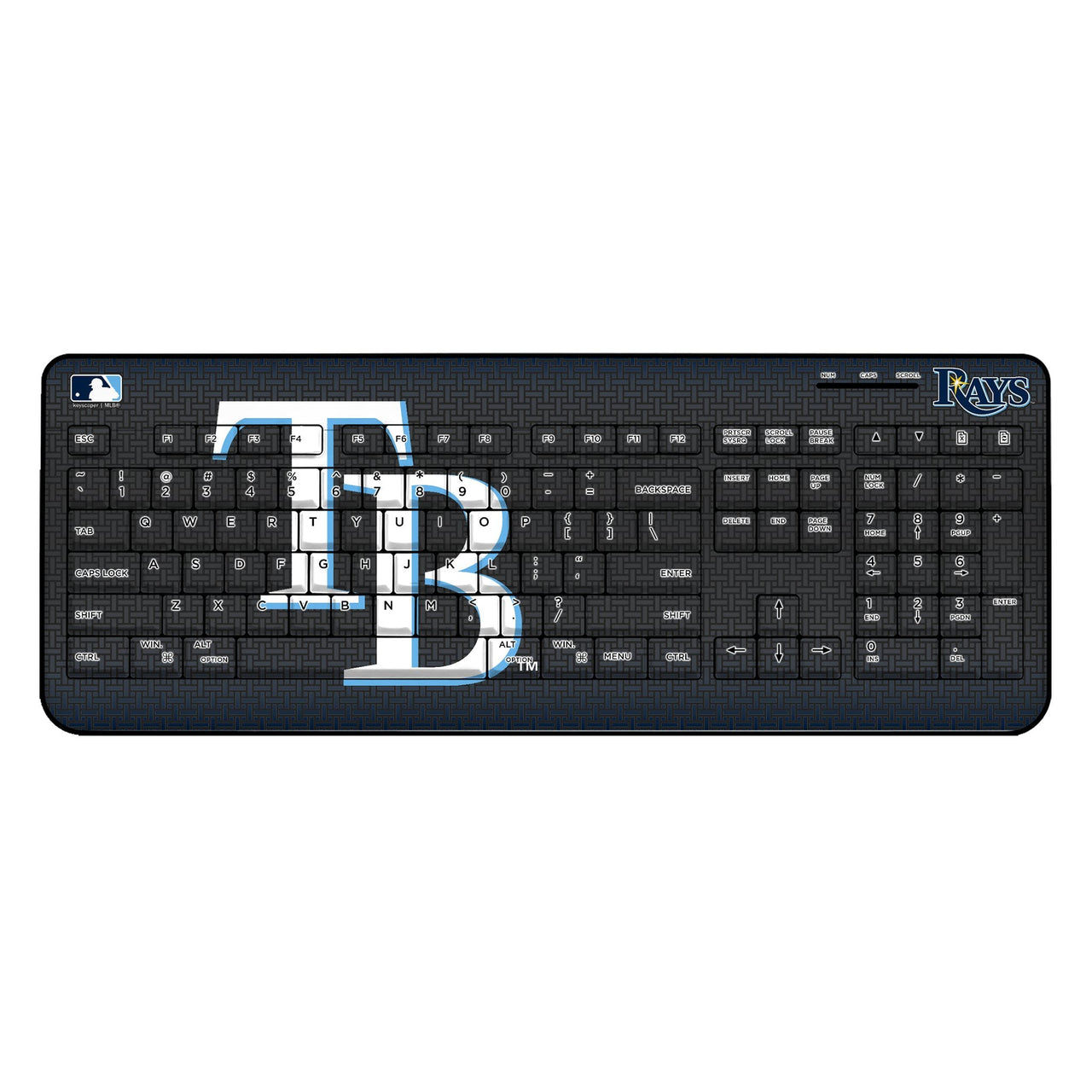 Tampa Bay Rays Linen Wireless USB Keyboard-0