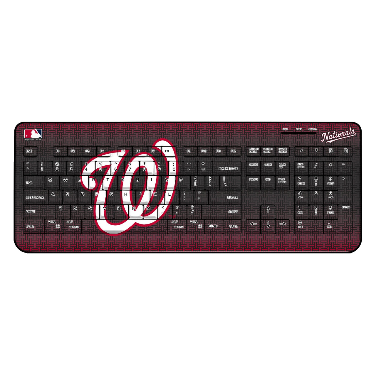 Washington Nationals Linen Wireless USB Keyboard-0