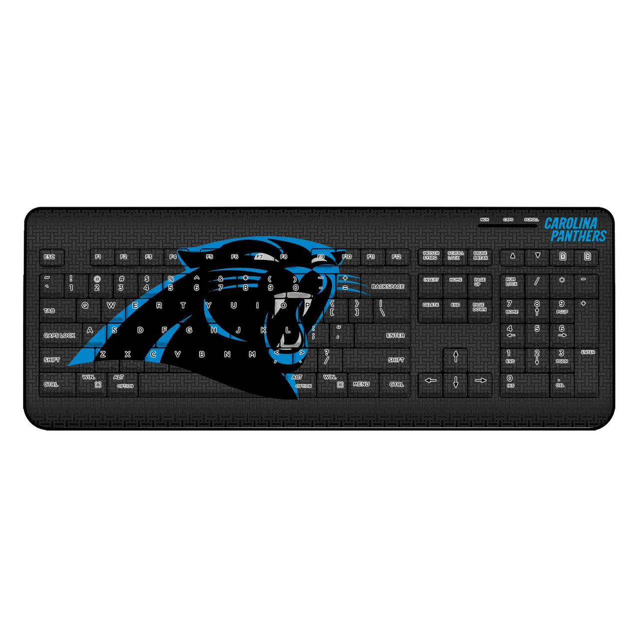 Carolina Panthers Linen Wireless USB Keyboard-0