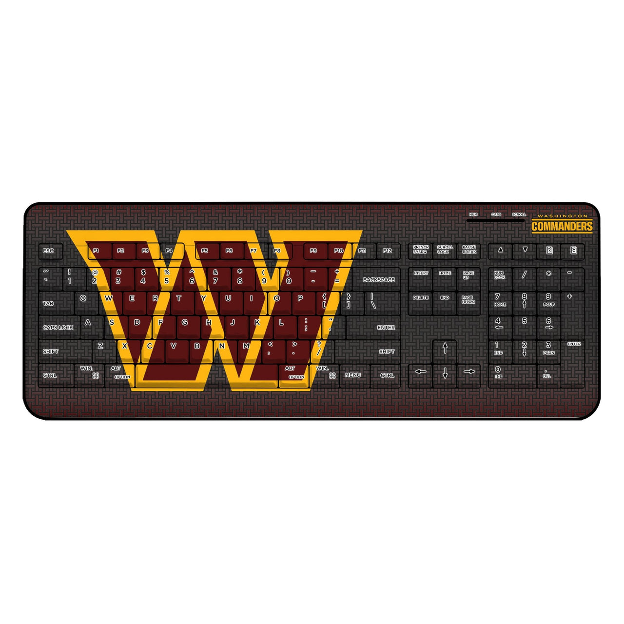 Washington Commanders Linen Wireless USB Keyboard-0