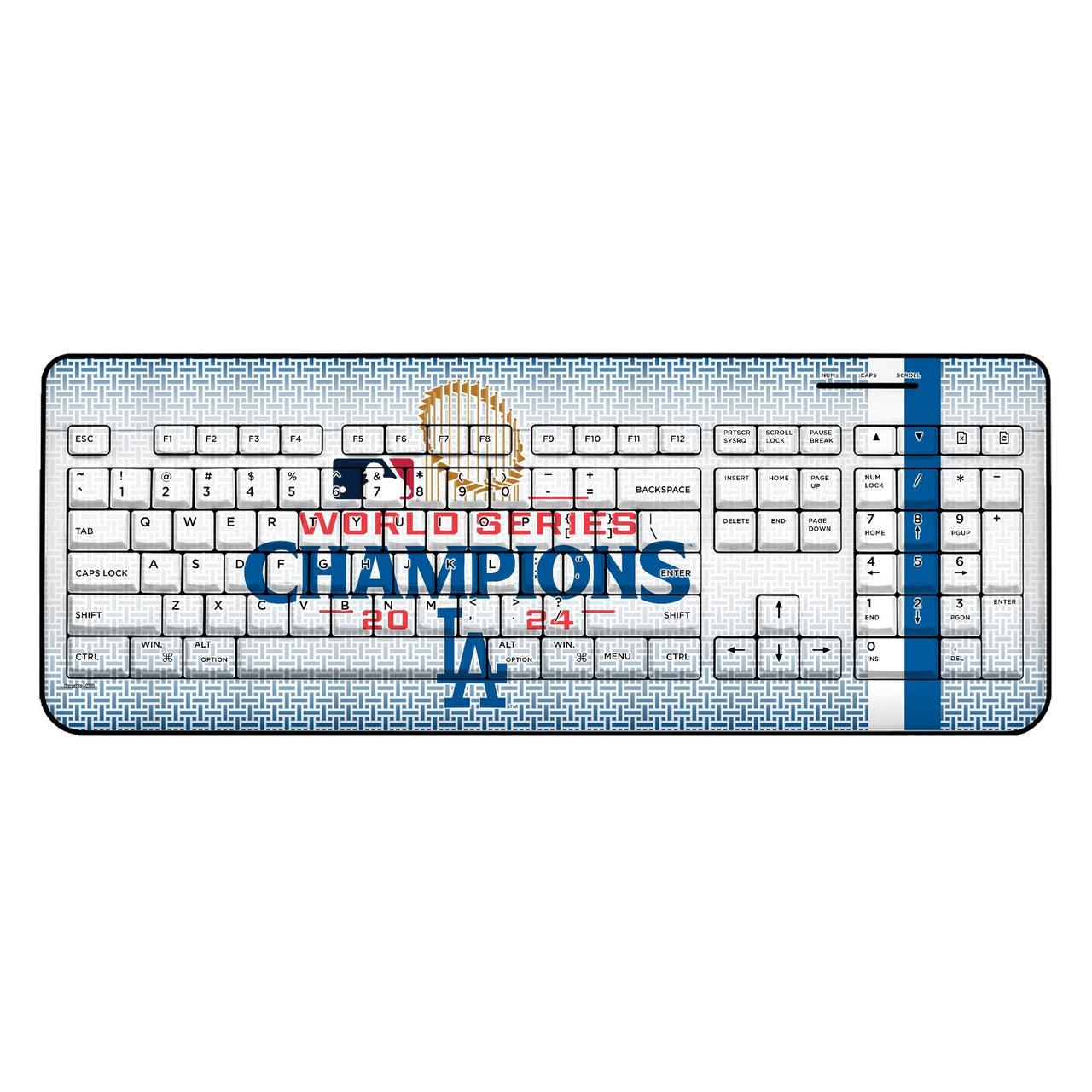 LA Dodgers 2024 MLB World Series Wireless USB Keyboard-0