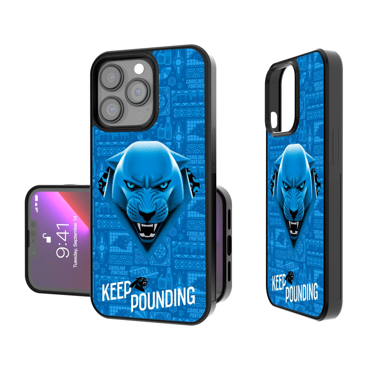 Carolina Panthers 2024 Illustrated Limited Edition Bump Phone Case-0