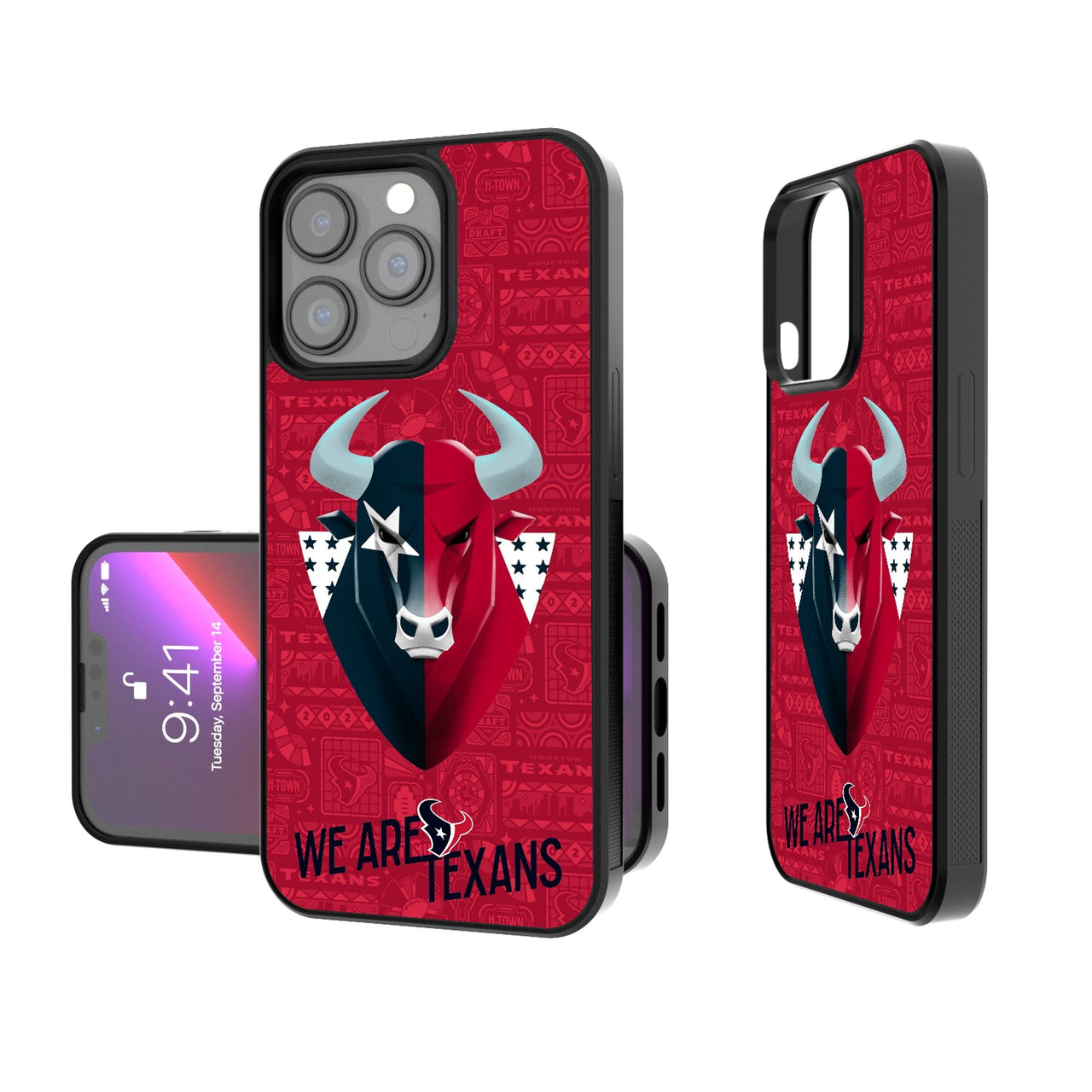 Houston Texans 2024 Illustrated Limited Edition Bump Phone Case-0