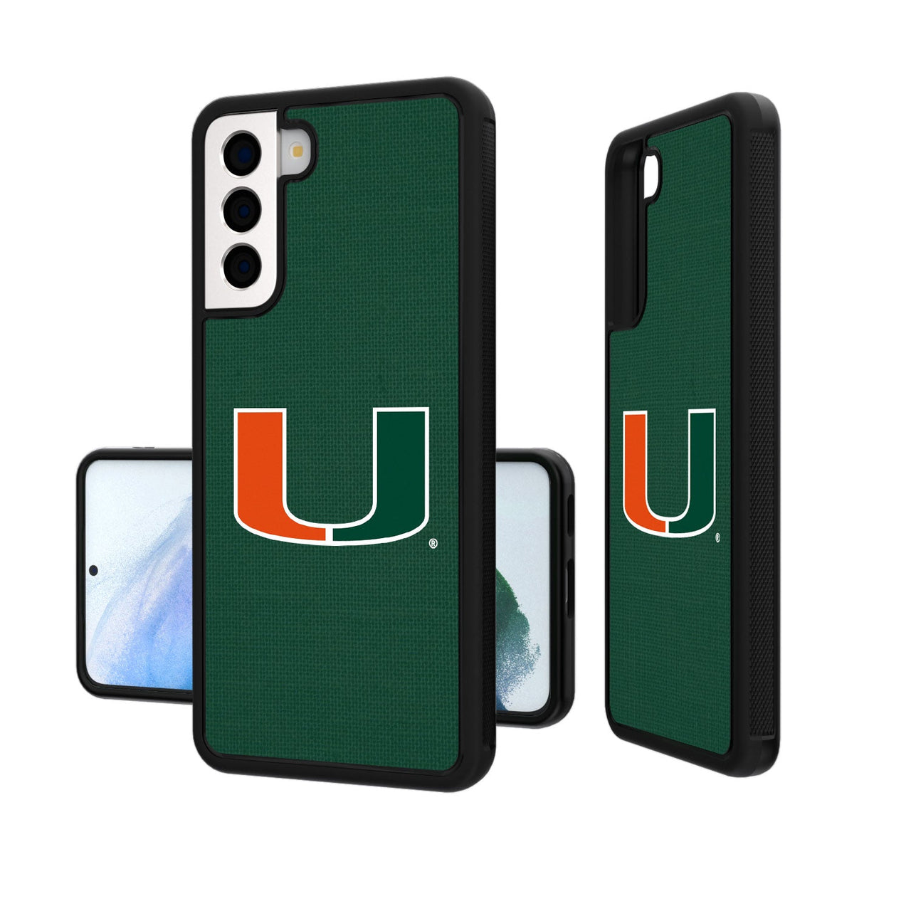 Miami Hurricanes Solid Bumper Case-19