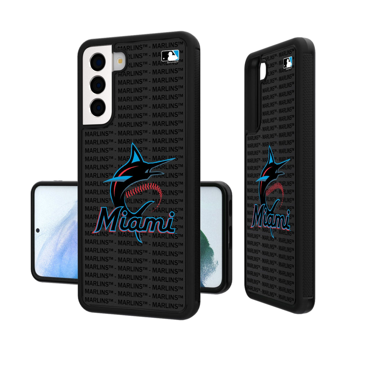 Miami Marlins Blackletter Bumper Case-19