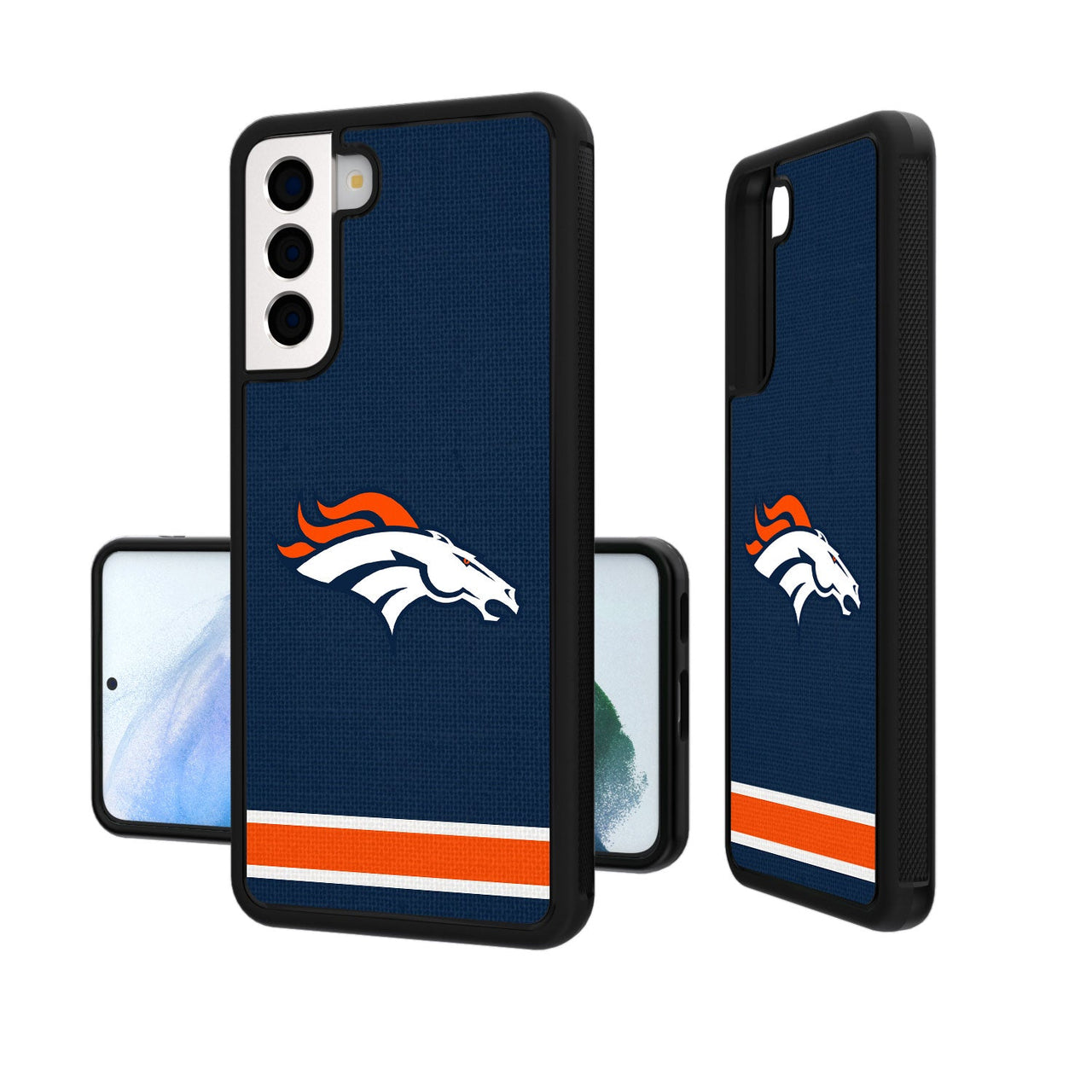 Denver Broncos Stripe Bumper Case-19