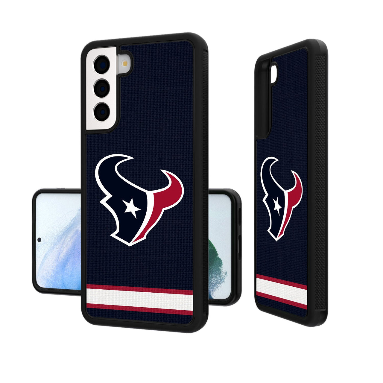 Houston Texans Stripe Bumper Case-19