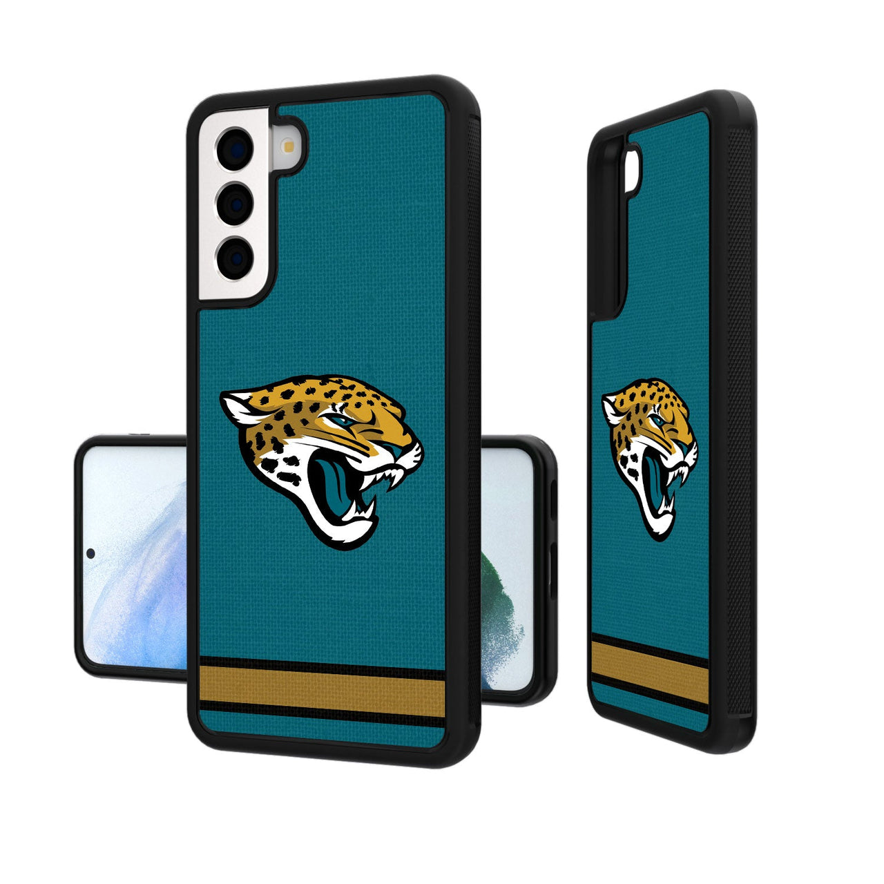 Jacksonville Jaguars Stripe Bumper Case-19