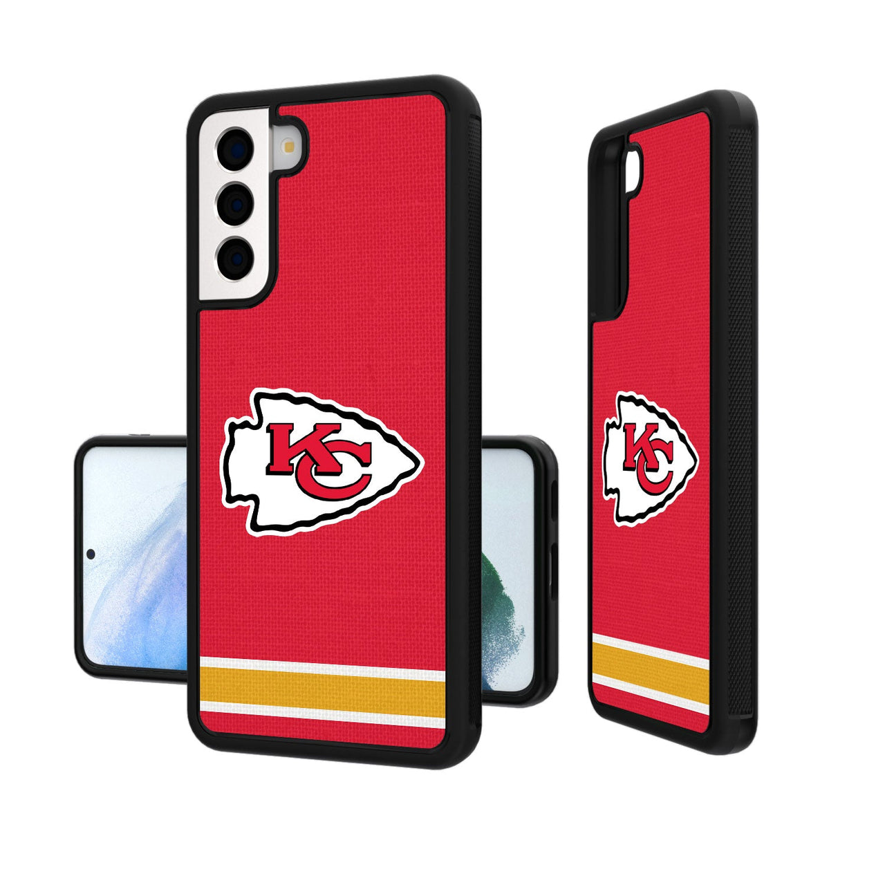 Kansas City Chiefs Stripe Bumper Case-19