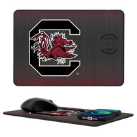 Thumbnail for South Carolina Gamecocks Linen 15-Watt Wireless Charger and Mouse Pad-0