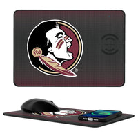 Thumbnail for Florida State Seminoles Linen 15-Watt Wireless Charger and Mouse Pad-0