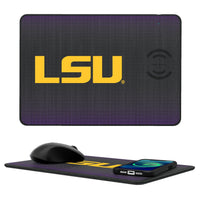 Thumbnail for Louisiana State University Tigers Linen 15-Watt Wireless Charger and Mouse Pad-0