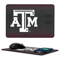 Thumbnail for Texas A&M Aggies Linen 15-Watt Wireless Charger and Mouse Pad-0