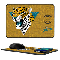 Thumbnail for Jacksonville Jaguars 2024 Illustrated Limited Edition 15-Watt Wireless Charger and Mouse Pad-0