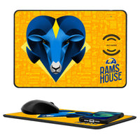 Thumbnail for Los Angeles Rams 2024 Illustrated Limited Edition 15-Watt Wireless Charger and Mouse Pad-0