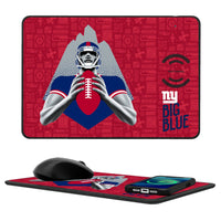 Thumbnail for New York Giants 2024 Illustrated Limited Edition 15-Watt Wireless Charger and Mouse Pad-0