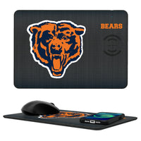 Thumbnail for Chicago Bears 1946 Historic Collection Linen 15-Watt Wireless Charger and Mouse Pad-0