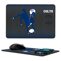 Thumbnail for Baltimore Colts 1946 Historic Collection Linen 15-Watt Wireless Charger and Mouse Pad-0