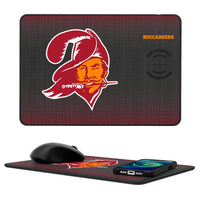 Thumbnail for Tampa Bay Buccaneers Historic Collection Linen 15-Watt Wireless Charger and Mouse Pad-0