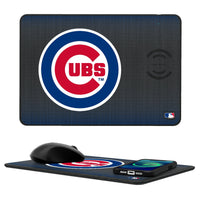 Thumbnail for Chicago Cubs Linen 15-Watt Wireless Charger and Mouse Pad-0