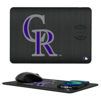 Thumbnail for Colorado Rockies Linen 15-Watt Wireless Charger and Mouse Pad-0