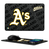 Thumbnail for Oakland Athletics Tilt 15-Watt Wireless Charger and Mouse Pad-0