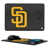 Thumbnail for San Diego Padres Linen 15-Watt Wireless Charger and Mouse Pad-0