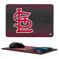 Thumbnail for St Louis Cardinals Linen 15-Watt Wireless Charger and Mouse Pad-0